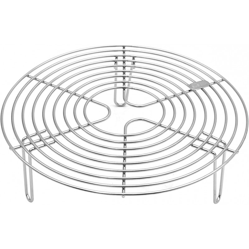 Round Steamer Rack and Cooling Rack,Stainless Steel Pot Trivet, Cooking Rack,Wire Steamer Kettle Rack Holder, Air Fryer Cooking Steamer Rack for Baking Canning Cooking Steaming, 9.5''X2.8''…