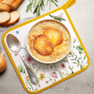 Bencailor 12 Pcs Pot Holders with Pocket Kitchen Hot Potholders Hot Pad Oven Mitts Cookie Bag Oven Gloves for Kitchen Gift Baking Cooking(Watercolor,Floral)