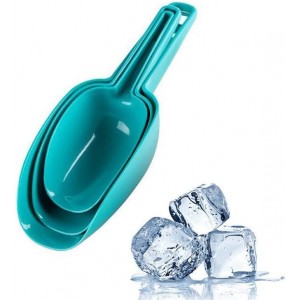 Set of 3 Ice Scoop, Plastic Kitchen Ice ...