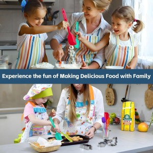 Barsone 5-Piece Silicone Spatula Set - Heat Resistant 446°F Food Grade BPA Free, Nonstick Cookware Safe Dishwasher Safe Kitchen Tools for Baking, Cooking, Stirring, Multicolor.