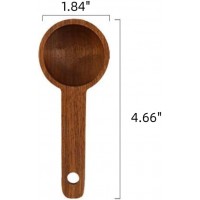 Wooden Coffee Spoon in Walnut, Coffee Scoop Measuring for Coffee Beans, Whole Beans Ground Beans or Tea, Home Kitchen Accessories, Coffee Scoop - 1 Pack, 15ml