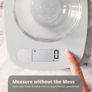 Greater Goods Food Scale - Digital Kitchen Scale, 1g Precision, Easy-Tare & Quick Conversion, Slim Compact Design, Durable & Portable | Ideal for Cooking, Baking & Meal Prep