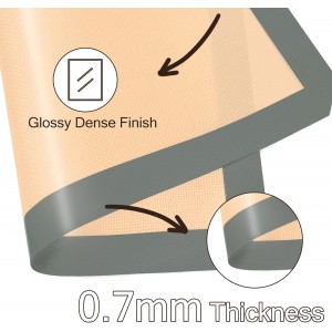 Silicone Baking Mat, 3 Pack Reusable Baking Sheet, Non-Stick ＆ Food Safe Silicone Mats for Baking for Making Cookies Macaroons Bread, Baking Supplies ＆ Accessories
