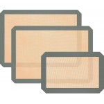 Silicone Baking Mat, 3 Pack Reusable Baking Sheet, Non-Stick ＆ Food Safe Silicone Mats for Baking for Making Cookies Macaroons Bread, Baking Supplies ＆ Accessories