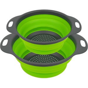 AUAUY 2 Pack Collapsible Colander Set, R...