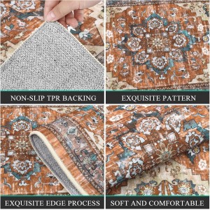 Bsmathom Farmhouse Kitchen Rugs Sets 3 Piece with Runner, Non Slip Kitchen Rugs and Mats Set Non Skid Washable Kitchen Floor Mat for Kitchen Floor Hallway Living Room Office Entryway