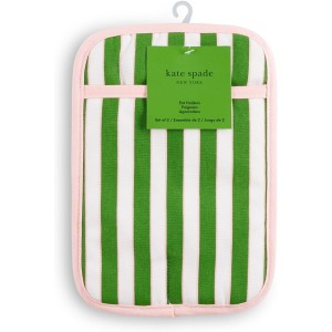 kate spade new york Botanical Stripe Pot Holder 2-Pack Set, 7