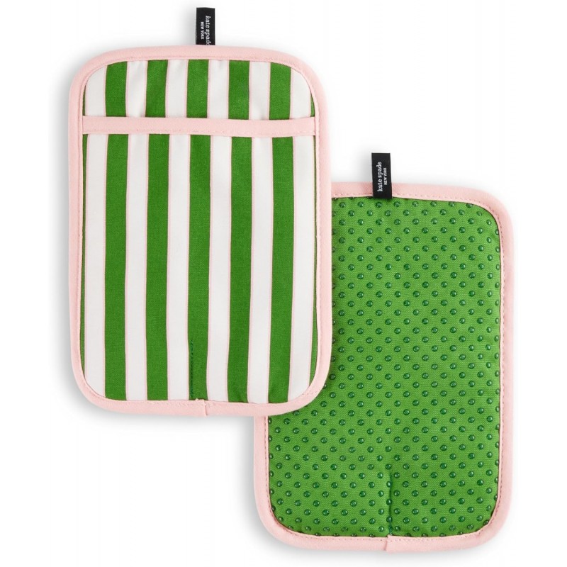 kate spade new york Botanical Stripe Pot Holder 2-Pack Set, 7