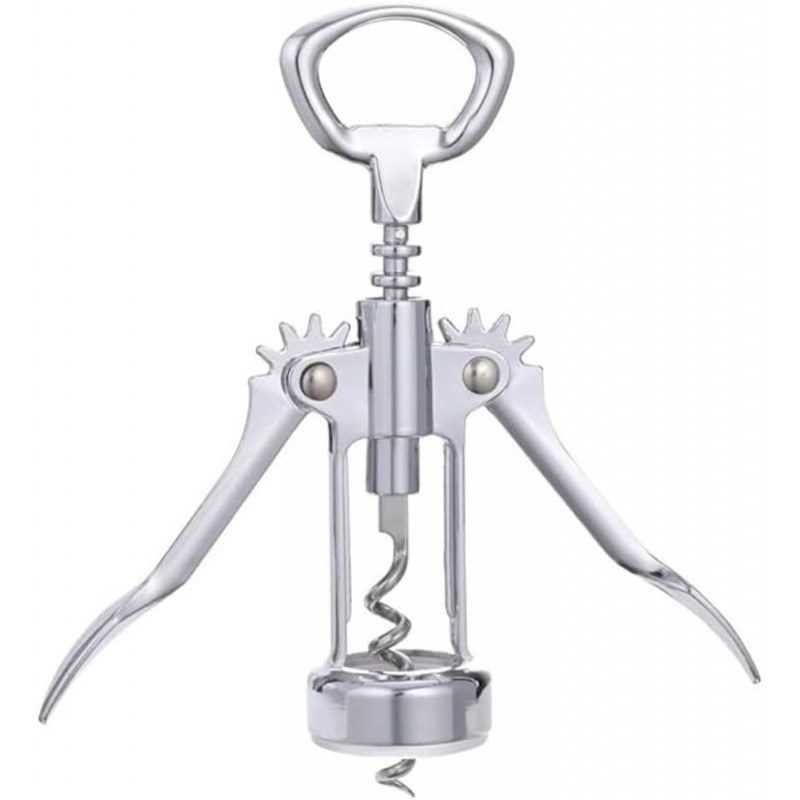 Wine Opener, Zinc Alloy Wine Bottle Opener(2 PCS), Wing Corkscrew Heavy Duty, Manual Multifunctional Cork Screw for Waiter