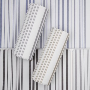 FRESHMINT Farmhouse Stripe Anti-Fatigue Kitchen Mat Set of 2, Cushioned Foam Kitchen Mats for Floor, Waterproof Non Slip Comfort Mat, Modern Kitchen Rug for Kitchen Decor, Sink, Laundry, Office