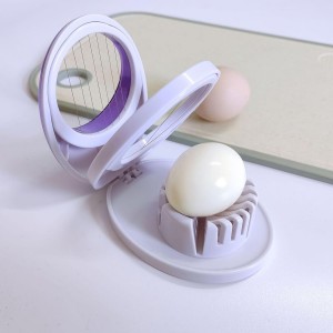 Egg Slicer for Hard Boiled Eggs,Easy to Cut Egg into Slices, Wedge and Dices, Sturdy ABS Body with Stainless Steel Wires,Non-slip Feet,Dishwasher Safe, BPA Free (Purple)