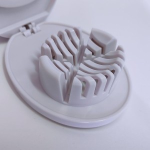 Egg Slicer for Hard Boiled Eggs,Easy to Cut Egg into Slices, Wedge and Dices, Sturdy ABS Body with Stainless Steel Wires,Non-slip Feet,Dishwasher Safe, BPA Free (Purple)