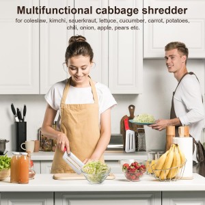 Cabbage Shredder for Coleslaw Sauerkraut cabbage slicer Cutter Chopper kitchen Knife Cabbage Peeler Lettuce Shredder lettuce Knife Cabbages Graters for Kitchen Fruit Vegetable Slicer Mandoline Slicers