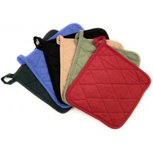 12 Pack Square Pot Holders 100% Cotton Heat Resistant Hotpads for Cooking Kitchen Potholder Set Trivet for Cooking Baking Camping House with Hanging Loops, Size: 8x8inch, Machine Washable