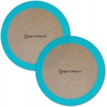 GUYDREMAT 10-Inch Silicone Baking Mats Set of 2 - Non-Stick, Heat-Safe Up to 480°F, Perfect for Pizza, Cakes, Pastries, Bread, Foldable for Storage, Works in Standard Ovens, Food Grade & Reusable