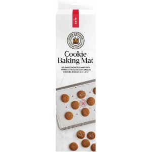 King Arthur Baking Company Cookie Mat, Oven Safe Silicone Reusable Baking Mat, For Precise Cookie Dough Spacing And Placement, Fits Half-Size Pans