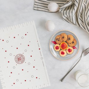 King Arthur Baking Company Cookie Mat, Oven Safe Silicone Reusable Baking Mat, For Precise Cookie Dough Spacing And Placement, Fits Half-Size Pans