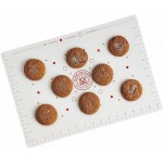 King Arthur Baking Company Cookie Mat, Oven Safe Silicone Reusable Baking Mat, For Precise Cookie Dough Spacing And Placement, Fits Half-Size Pans
