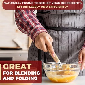 ORBLUE Premium Danish Dough Whisk - Dutch Whisk with Stainless Steel Ring - Danish Whisk for Bread, Pastry or Pizza Dough, 13-inch 1-PACK