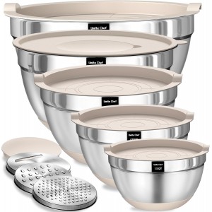 Umite Chef Mixing Bowls with Airtight Li...