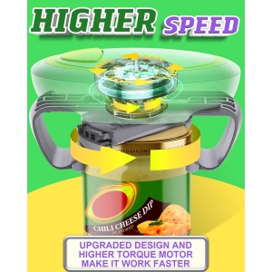 Electric Jar Opener for Weak Hands, Automatic Jar Opener for Seniors with Arthritis, Strong Tough & Easy One Touch Bottle Opener for Arthritic Hands