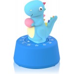 60 Minutes Mechanical Kitchen Timer,Cute Dinosaur Timer for Kids,Wind Up Egg Timer for Cooking,Reading,Classroom and Do Sports. (Sky Blue)