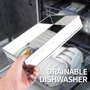 Guowall Extensible Stainless Steel Square Cake Mold Heavy Duty Adjustable Mousse Ring Rectangle Shaped Detachable Mousse Cake Cutter, Pastry DIY Baking Tool - 10 * 7in