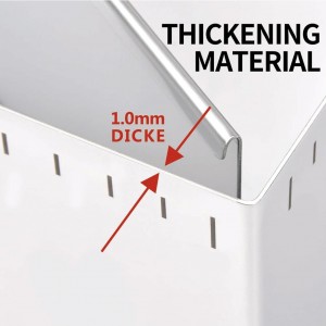 Guowall Extensible Stainless Steel Square Cake Mold Heavy Duty Adjustable Mousse Ring Rectangle Shaped Detachable Mousse Cake Cutter, Pastry DIY Baking Tool - 10 * 7in