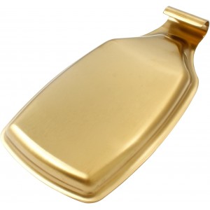 8.1 x 4.3 Inch Gold Square Spoon Rest, 304 Stainless Steel Utensil Holder Kitchen Spoon Rest, Cooking Utensils Holder for Stove Top Spatula Ladle, Dishwasher Safe