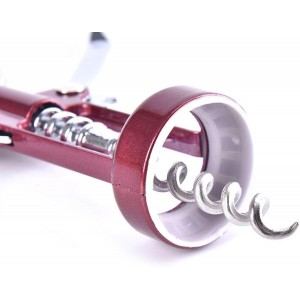 Bottle Opener 2Pcs Wine Opener Stainless Steel Red Wine Opener Wing Type Metal Corkscrew Wine Cork Remover 01