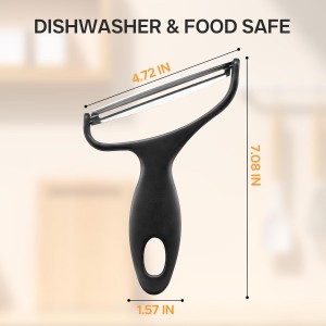 Vegetable Peeler Large Peelers for Kitchen, Y Wide Veggie Shredder for Cabbage Lettuce Julienne, Swivel Stainless Steel Blades Big Size