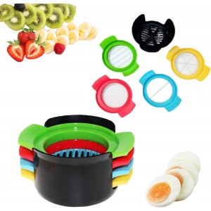 Egg Slicer for Hard Boiled Eggs, 4-in-1 ...
