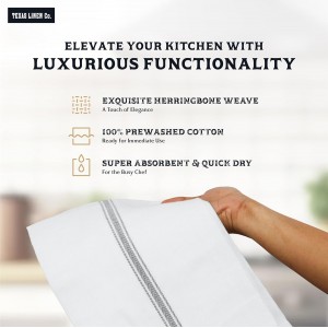 TEXAS LINEN CO. Cotton Kitchen Towels 12 Pack - 15 x 25 Inches - Highly Absorbent Dish Towels for Kitchen Drying, Soft Durable Reusable Quick Dry Tea, Kitchen and Dish Cloths Set - Grey Stripe