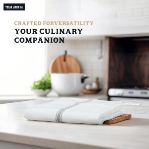 TEXAS LINEN CO. Cotton Kitchen Towels 12 Pack - 15 x 25 Inches - Highly Absorbent Dish Towels for Kitchen Drying, Soft Durable Reusable Quick Dry Tea, Kitchen and Dish Cloths Set - Grey Stripe