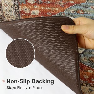 Collive Boho Kitchen Mats 2PCS, Cushioned Kitchen Mat for Floor Anti Fatigue Waterproof Kitchens Rugs Set of 2, Non Skid Comfort Standing Rug for Office, Sink, Laundry, 17.3