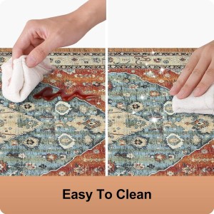 Collive Boho Kitchen Mats 2PCS, Cushioned Kitchen Mat for Floor Anti Fatigue Waterproof Kitchens Rugs Set of 2, Non Skid Comfort Standing Rug for Office, Sink, Laundry, 17.3