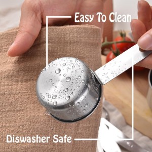 Stainless Steel Measuring Cups Set, 5 Pieces Kitchen Measuring Sets Gadgets tool,For Cooking & Baking,Measure Dry & Wet Ingredients And Liquid (Cups)