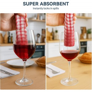 Egles 16 Packs Kitchen Dishcloths 12x12 Inches 100% Cotton Kitchen Dish Cloths for Washing Dishes Scrubbing Wash Cloths Dish Towels Sets (Mix Color)