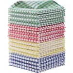 Egles 16 Packs Kitchen Dishcloths 12x12 Inches 100% Cotton Kitchen Dish Cloths for Washing Dishes Scrubbing Wash Cloths Dish Towels Sets (Mix Color)