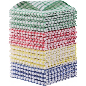 Egles 16 Packs Kitchen Dishcloths 12x12 ...