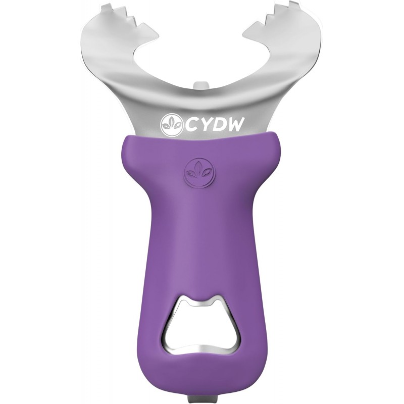 CYDW Mason Jar Opener Tool with No Lid Dents or Damage, Can Opener Manual Multi-Purpose, Easy Twist Manual Handheld Top Remover Utensil, Canning Supplies Tools and Bottle Opener, Made For Lifetime