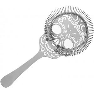 Skull Cocktail Strainer Bar Strainer with Handle