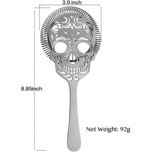 Skull Cocktail Strainer Bar Strainer with Handle
