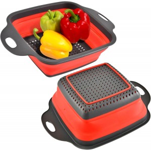 Square Collapsible Colander with Handles...