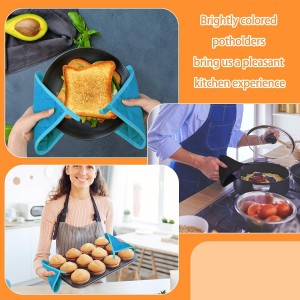 Layhit 36 Pcs Pot Holders for Kitchens Cotton Heat Resistant Potholders Oven Pot Holders Washable Hot Pads Bulk Potholders with Hanging Loops Cloth Coaster Mitts for Cooking Baking 7 x 7 Inch 9 Colors