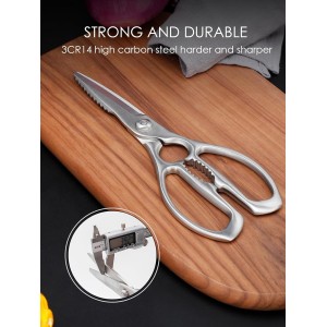 Kitchen Scissors, Forged Stainless Steel Heavy Duty Kitchen Shears, Dishwasher Safe Cooking Scissors for Meat, Poultry & Vegetables