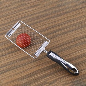 Tomato Slicer,Fruit Slicer Stainless Steel Handheld Boiled Eggs Slicer Tomato Cutter Veggie Chopper Kitchen Gadgets