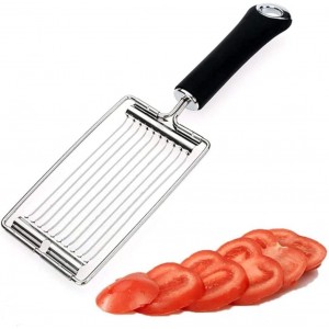 Tomato Slicer,Fruit Slicer Stainless Steel Handheld Boiled Eggs Slicer Tomato Cutter Veggie Chopper Kitchen Gadgets