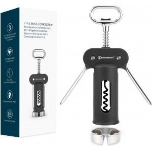 KITCHENDAO Luxury 3 in 1 Wine Opener wit...