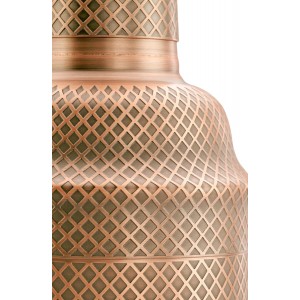 Barfly 3-Piece Diamond Lattice Etch Japanese Cocktail Shaker Set (24 Oz/700ml), Antique Copper